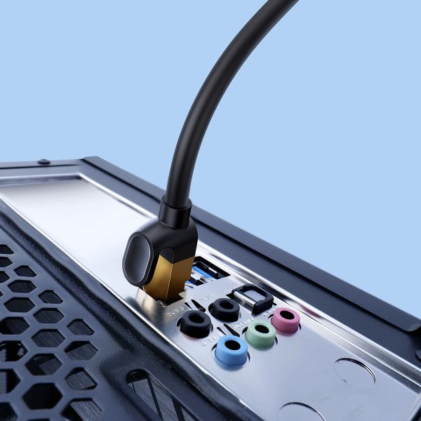Ātrs 10Gbps ātrums septiņi rj45 30m melnā tīkla kabelis