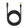 Ātrs 10Gbps ātrums septiņi rj45 30m melnā tīkla kabelis