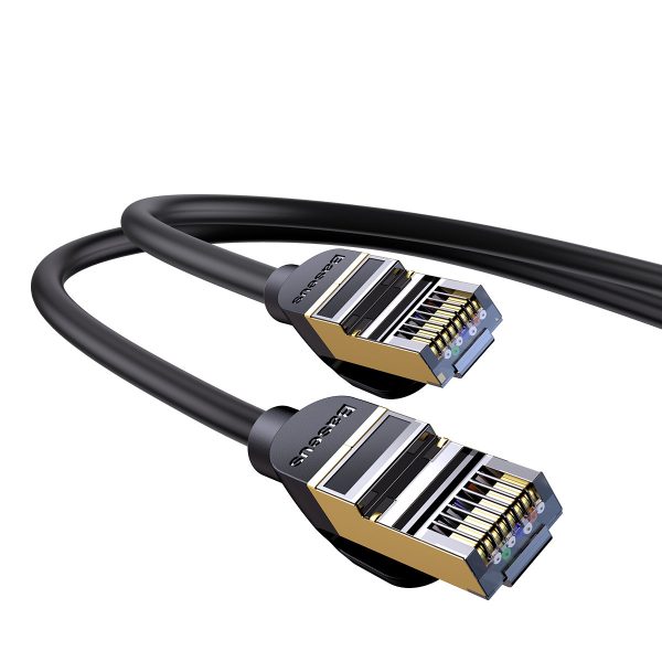Ātrs 10Gbps ātrums septiņi rj45 30m melnā tīkla kabelis