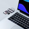 Adapter SD/TF USB karšu lasītāja Lite sērija pelēkā krāsā