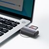 Adapter SD/TF USB karšu lasītāja Lite sērija pelēkā krāsā