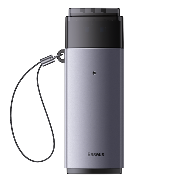Adapter SD/TF USB karšu lasītāja Lite sērija pelēkā krāsā