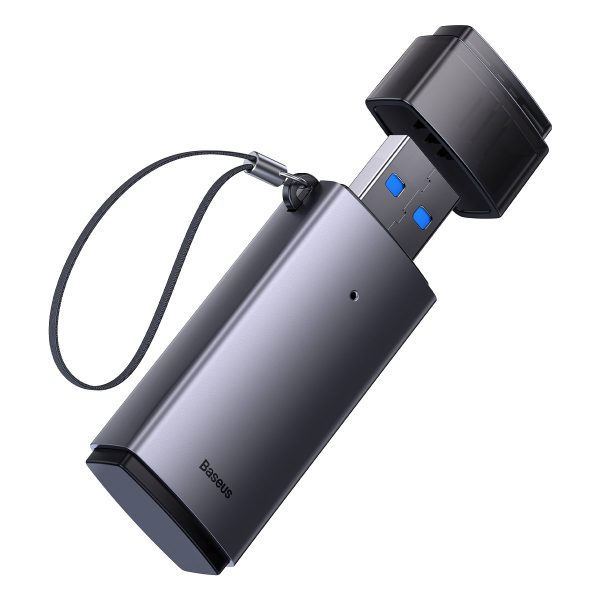 Adapter SD/TF USB karšu lasītāja Lite sērija pelēkā krāsā