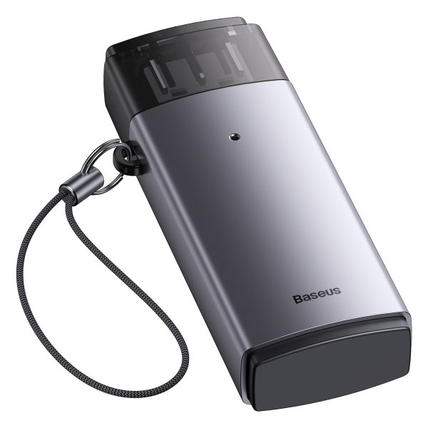 Adapter SD/TF USB karšu lasītāja Lite sērija pelēkā krāsā