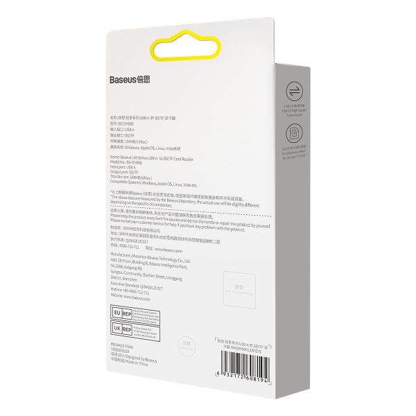 Adapter SD/TF USB karšu lasītāja Lite sērija pelēkā krāsā