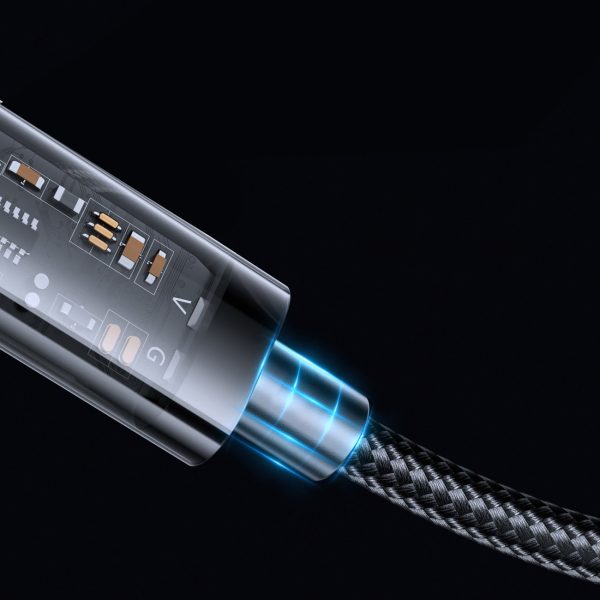 USB iPhone kabelis - zibens uzlādes un datu pārraide 2,4A 20W 1,2 m zilā krāsā