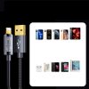 USB iPhone kabelis - zibens uzlādes un datu pārraide 2,4A 20W 1,2 m zilā krāsā