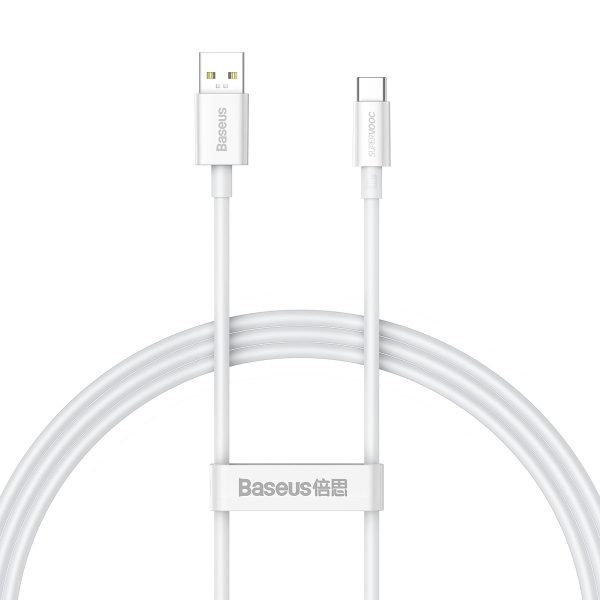 Cable Superior Series Superooc USB-A USB-C 65W 1M White White