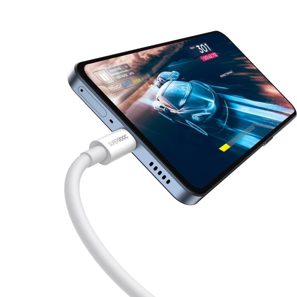 Cable Superior Series Superooc USB-A USB-C 65W 1M White White