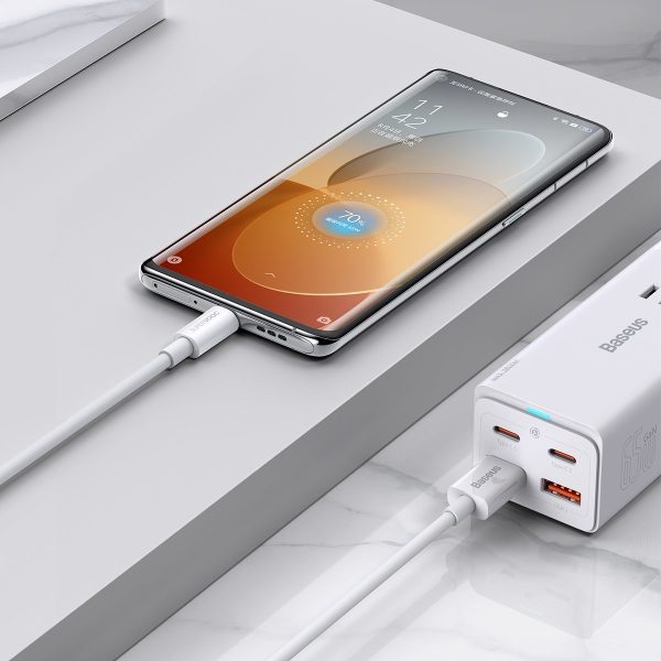Cable Superior Series Superooc USB-A USB-C 65W 1M White White