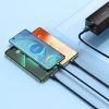 3in1 kabelis ātram USB-A USB-C microUSB zibens 66W 480MB/s 1,2m zilā krāsā