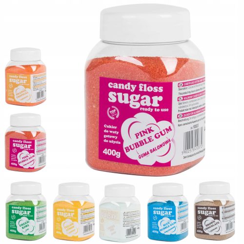 Krāsainas aromātiskas konfektes kokvilnas konfektēm 8x 400g
