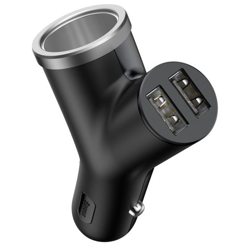 Automašīnas lādētājs Y-Type 2x USB + Lighter Socket 3