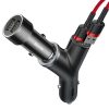 Automašīnas lādētājs Y-Type 2x USB + Lighter Socket 3,4A melns
