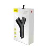Automašīnas lādētājs Y-Type 2x USB + Lighter Socket 3,4A melns