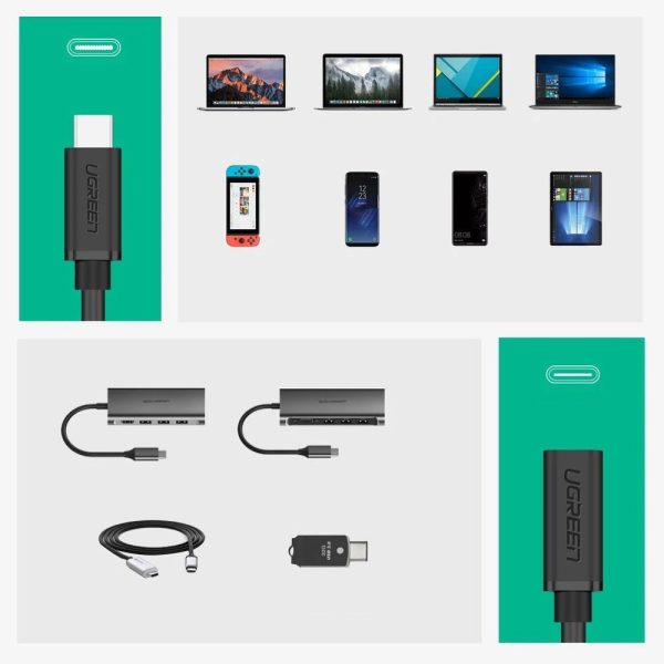 USB-C 3,1 0,5m paplašinājuma kabeļa paplašināšanas kabelis