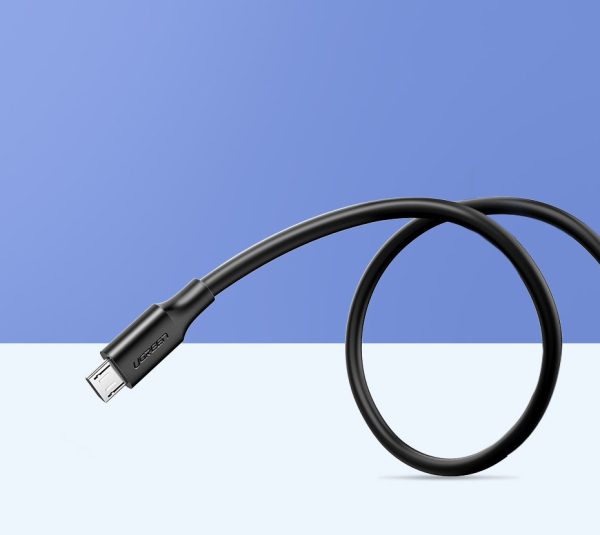 USB kabeļa kabelis - mikro USB 2A 1m melns