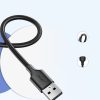 USB kabeļa kabelis - mikro USB 2A 1m melns