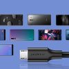 USB kabeļa kabelis - mikro USB 2A 1m melns