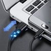 USB kabeļa kabelis - mikro USB 2A 1m melns