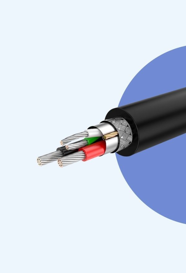 USB kabeļa kabelis - mikro USB 2A 1m melns