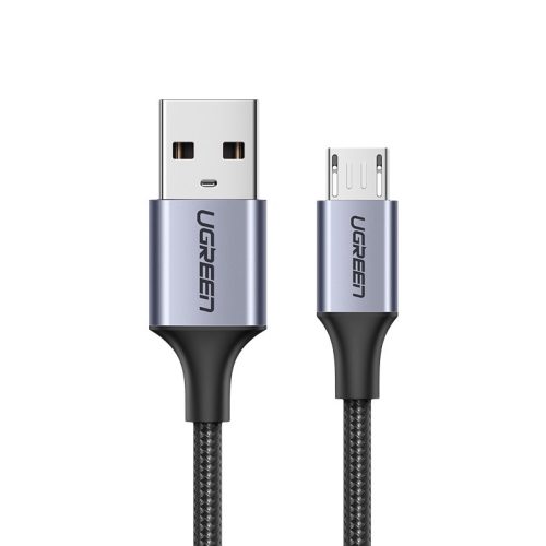USB kabeļa kabelis - mikro USB 1m pelēks