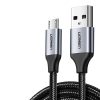 USB kabeļa kabelis - mikro USB 1m pelēks