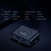 Hub Port Hub atlaide 4x USB 3,2 kabelis 0,5 m melns