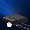 Hub Port Hub atlaide 4x USB 3,2 kabelis 0,5 m melns