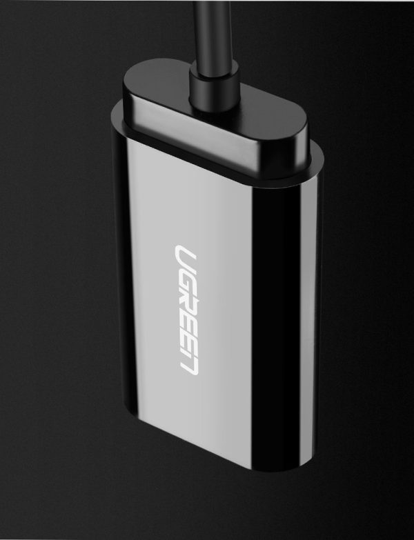 Ārējās skaņas kartes mūzikas adapteris USB - 3,5 mm mini domkrata kabelis 15cm melns