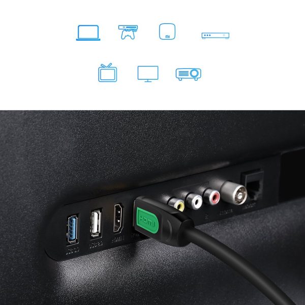 HDMI 2,0 4K 60Hz 30AWG 2M kabeļa kabelis