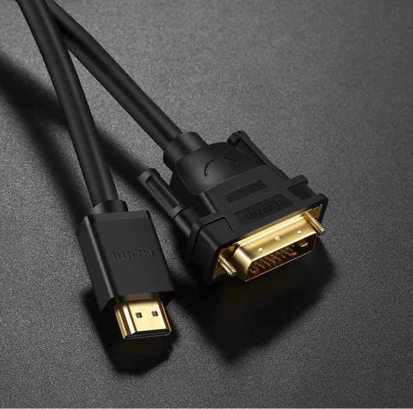 1019870-10-kabel-przewod-przejsciowka-hdmi-dvi-4k-60hz-30awg-1m-ugreen-hurtownia-sklep HDMI kabeļa kabelis - DVI 4K 60Hz 30Awg 1m melns