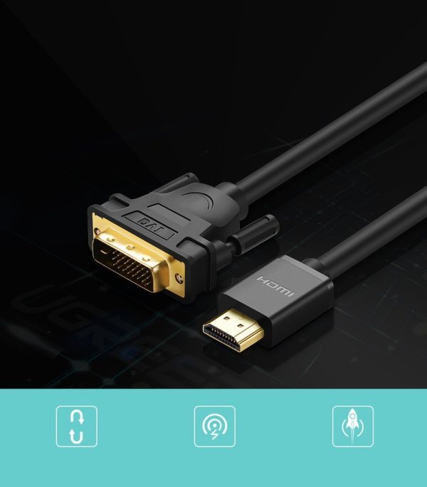 1019870-3-kabel-przewod-przejsciowka-hdmi-dvi-4k-60hz-30awg-1m-ugreen-hurtownia-sklep HDMI kabeļa kabelis - DVI 4K 60Hz 30Awg 1m melns