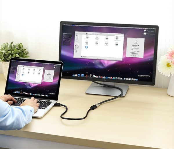 HDMI 1,4V 4K 60Hz 30AWG 2M melna kabeļa pagarinājuma kabelis