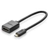 HDMI kabeļa kabelis - Micro HDMI 20cm melns