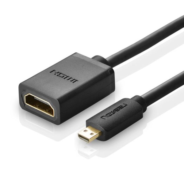 HDMI kabeļa kabelis - Micro HDMI 20cm melns