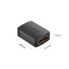 HDMI melnā kabeļa kabeļa savienotāja adapteris