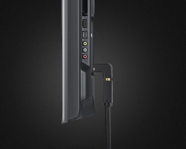 HDMI kabeļa kabeļa leņķa spraudņa savienotājs