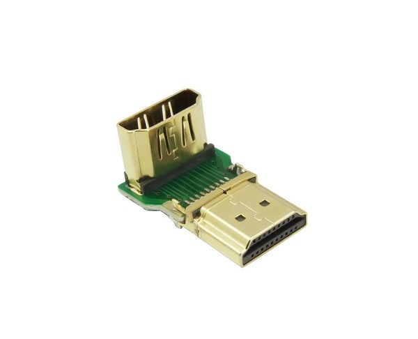HDMI kabeļa kabeļa leņķa spraudņa savienotājs