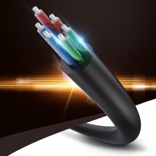 Austiņu kabeļa izplatītājs 2X AUX 3,5 mm mini ligzda 25 cm melns