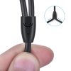 Kabeļa audio kabelis 3,5 mm mini ligzda - 2rca 3m melns