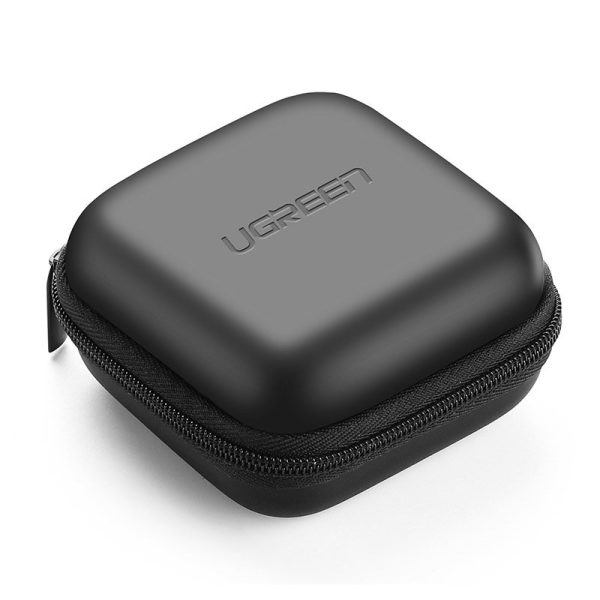 Gadījuma kaste austiņām un aksesuāriem GSM 8x8cm melnā krāsā