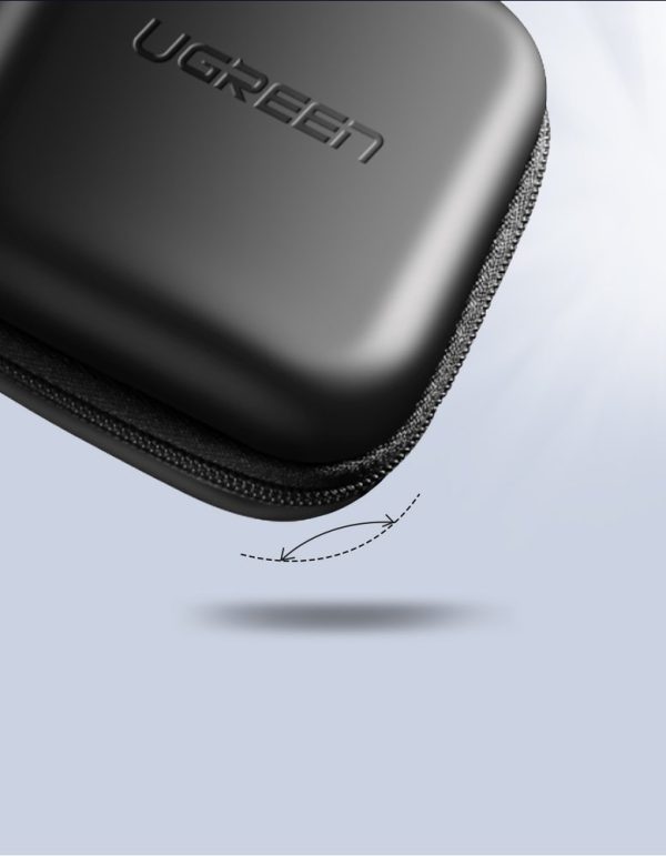 Gadījuma kaste austiņām un aksesuāriem GSM 8x8cm melnā krāsā
