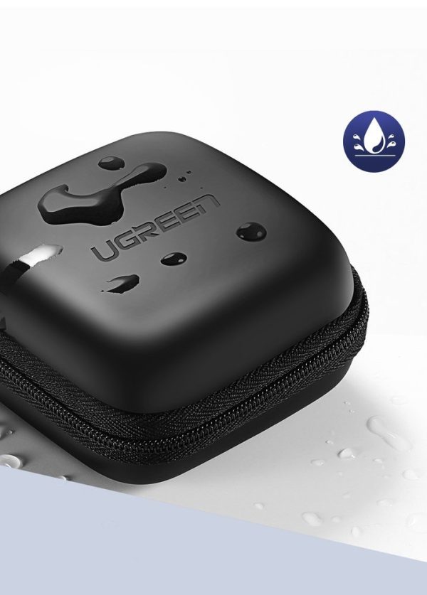 Gadījuma kaste austiņām un aksesuāriem GSM 8x8cm melnā krāsā