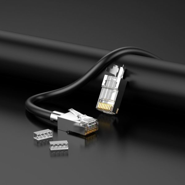 Modulārā spraudņa spraudnis RJ45 8P8C CAT 6A / 7 - iestatiet 10 gab.