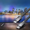 HDMI 2,1 8K 4K 3D 48GBPS HDR VRR VRR QMS ALLM EARC QFT 2M Pelēkais kabelis