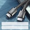HDMI 2,1 8K 4K 3D 48GBPS HDR VRR VRR QMS ALLM EARC QFT 2M Pelēkais kabelis