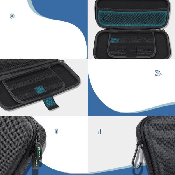 Nāca nospiediet Nintendo slēdzi un piederumi 26x12x4cm melnā krāsā