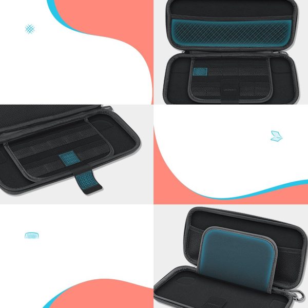 Nāca nospiediet Nintendo slēdzi un piederumi 26x12x4cm melnā krāsā