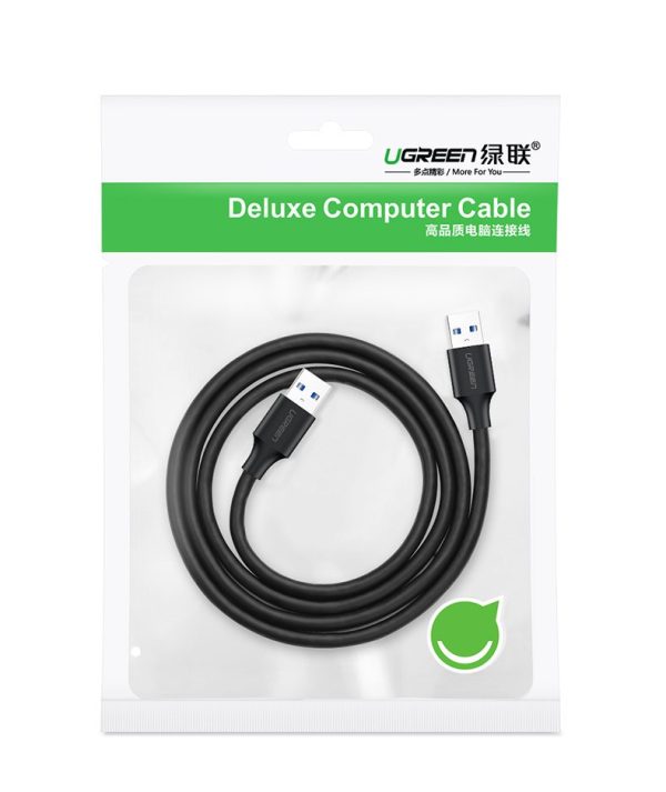 Kabelis USB kabelis 2,0 vīrieši 0,5 m melni